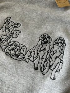 IMPERFECT- Golden Retriever Sweatshirt - XL