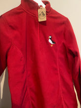 Load image into Gallery viewer, PRE-LOVED ‘puffin’ red thin fleece
