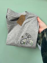 Load image into Gallery viewer, Dogs Daisies T-Shirt- Various Breeds- Embroidered tee for dog lovers
