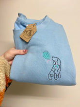 Load image into Gallery viewer, Dog Balloon Sweatshirt - Various Breeds- Embroidered sweater for dog lovers
