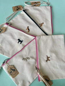 Dinky Dog Accessories Pouch / Make up bag / travel bag / sewing bag.