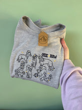 Load image into Gallery viewer, Yee Haw - Dogs Disco Cowgirl / Cowboy Sweatshirt for dog and cowgirl lovers

