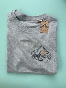 Adventure Collie Dogs T-Shirt GREY