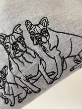 Load image into Gallery viewer, Imperfect Boston Terrier Sweatshirt - Size XL- Grey
