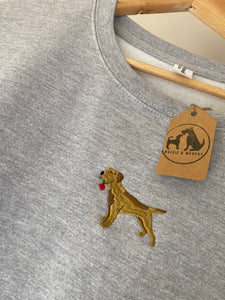 Full Colour Border Terrier Sweatshirt - L