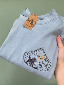 Adventure Dogs Sweatshirt - various breeds- Embroidered sweater for dog lovers, hikers, campers and adventurers