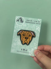 Load image into Gallery viewer, Custom Pet Embroidered Sew on / Iron on Patch - For up-cycling projects.
