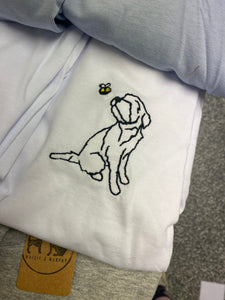 Various Breeds - Outline Bee Dog Breed T-Shirts