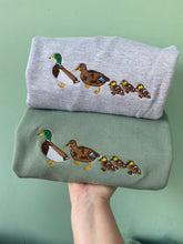 Load image into Gallery viewer, Mallard Duck Sweatshirt- cute little duck family gifts
