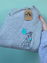 Load image into Gallery viewer, Dogs Balloon T-Shirt- Embroidered tee for dog lovers
