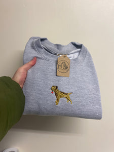 Full Colour Border Terrier Sweatshirt - L