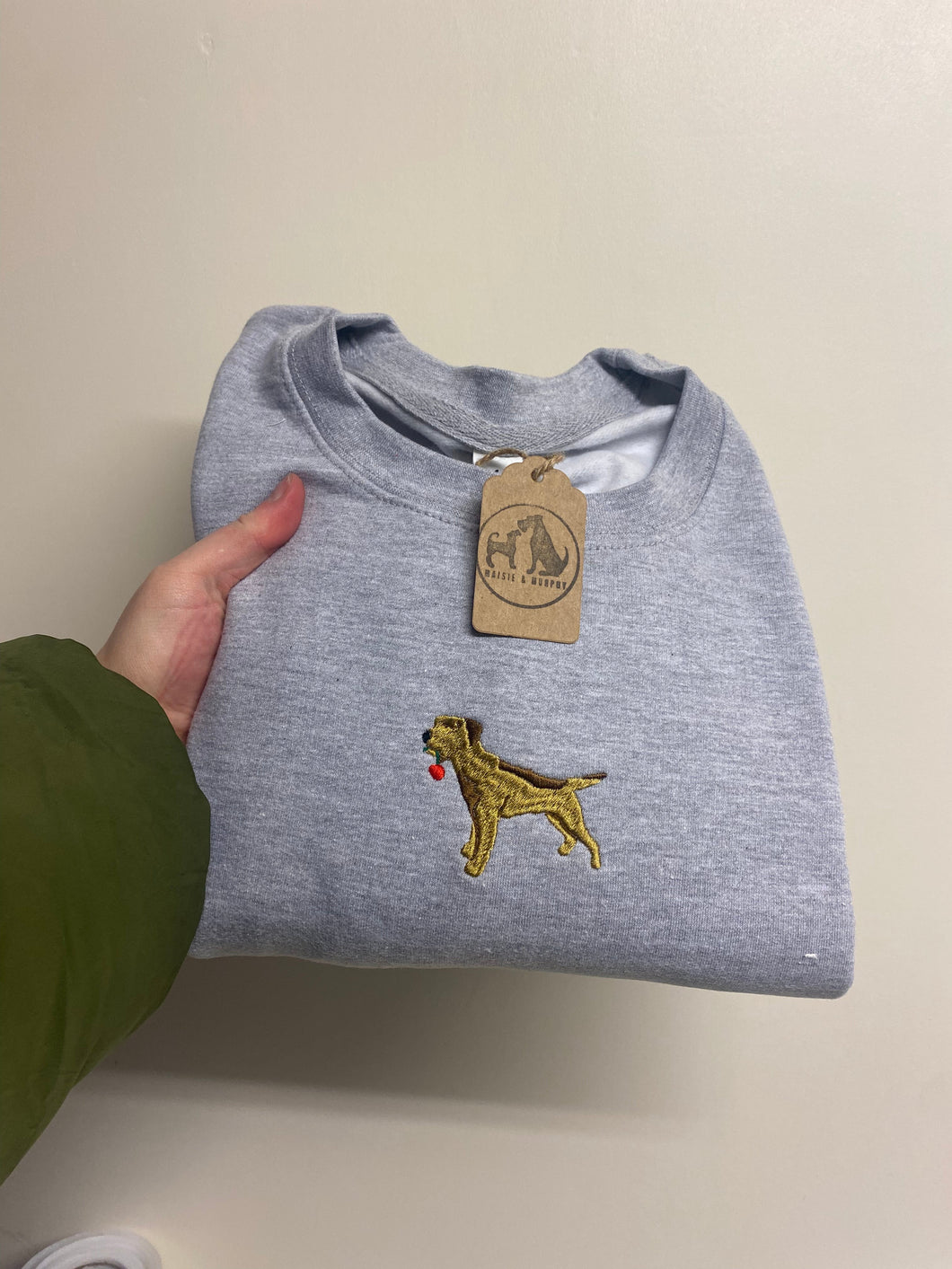 Full Colour Border Terrier Sweatshirt - L