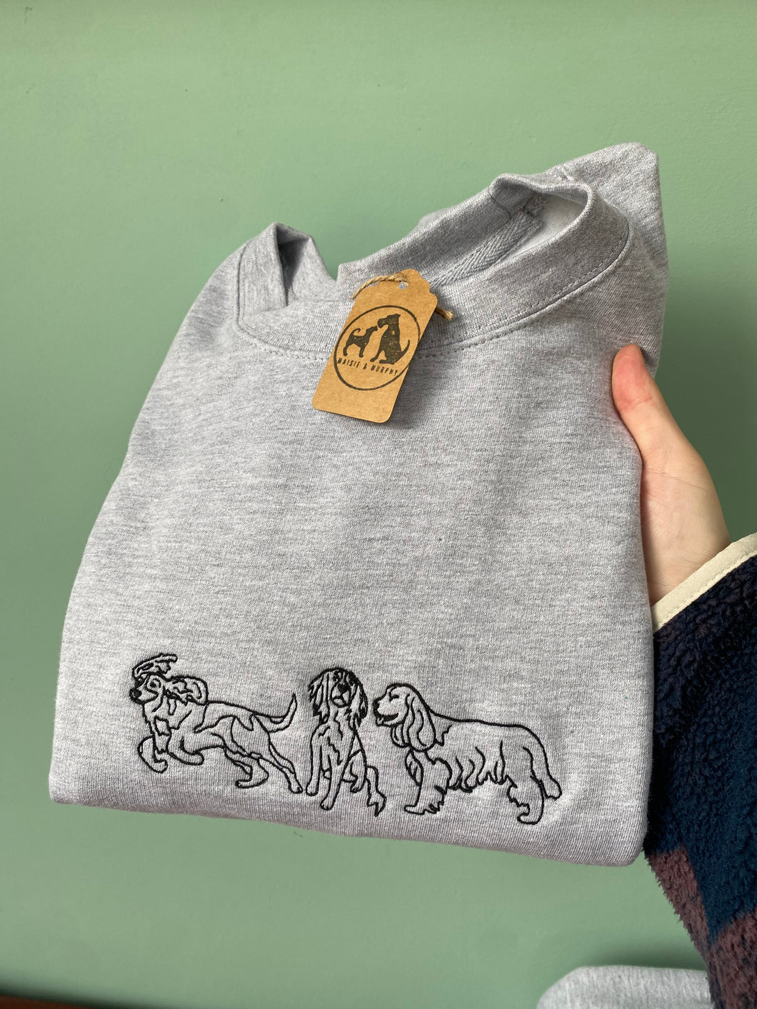 Embroidered Spaniel Sweatshirt - Gifts for spaniel lovers and owners