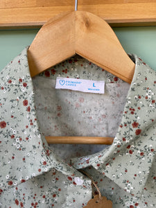 PRE-LOVED - Duck Floral Cropped Shirt