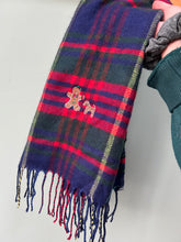 Load image into Gallery viewer, Christmas gingerbread Scarf- Biscuit + tartan
