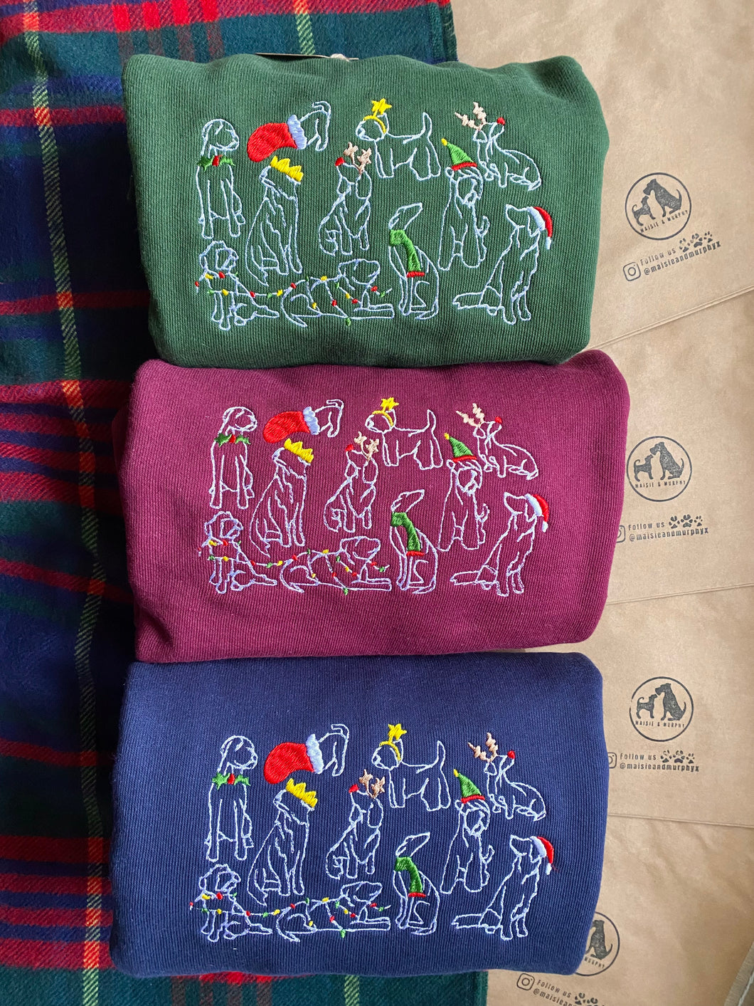 Christmas Time Dogs Sweatshirt - Festive dogs sweater for dog lovers