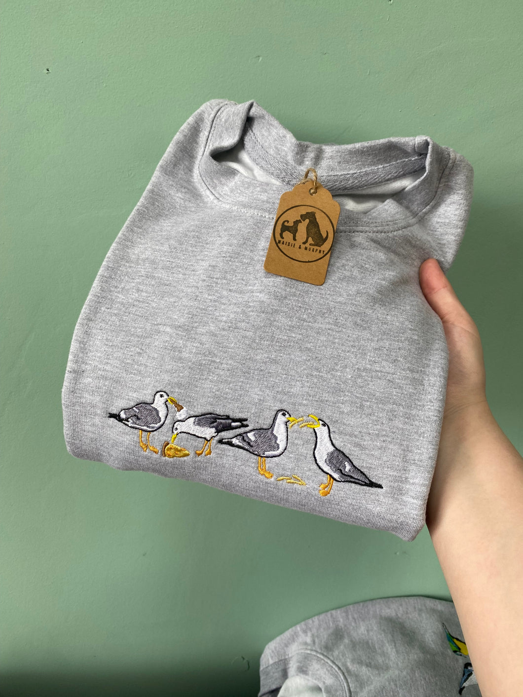 Seagull Sweatshirt - GREY/ L