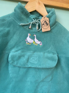PRE-LOVED - Duck Flowers Fleece - Green