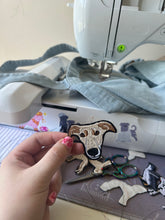 Load image into Gallery viewer, Custom Pet Embroidered Sew on / Iron on Patch - For up-cycling projects.
