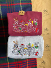 Load image into Gallery viewer, Christmas Dogs Sweatshirt - Festive dogs sweater for dog lovers
