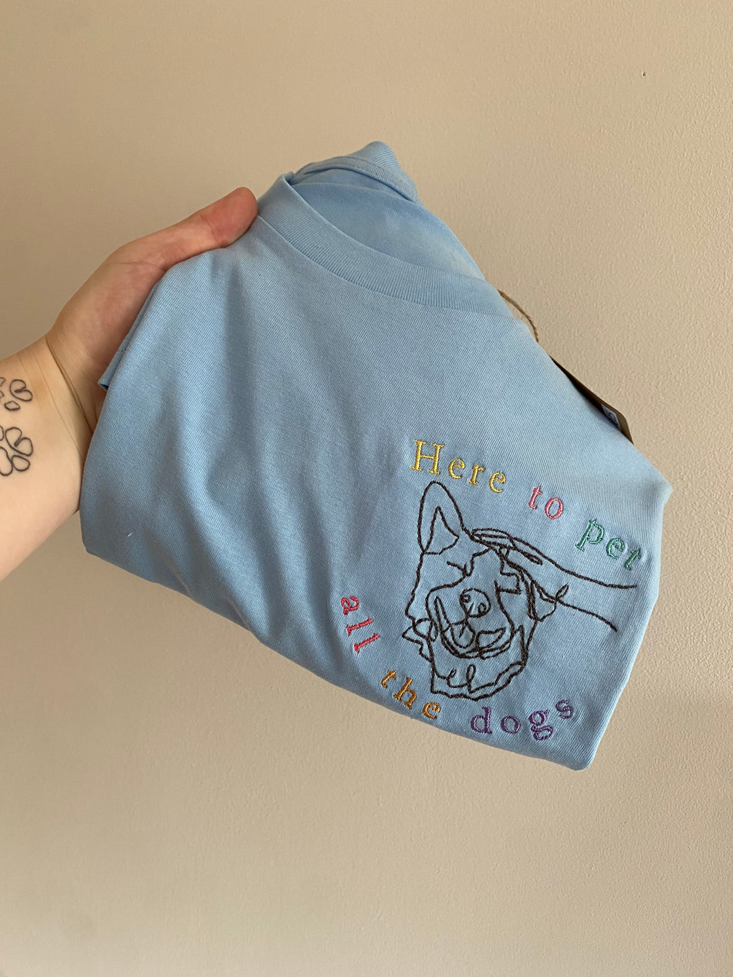 Here to Pet All The Dogs T-Shirt