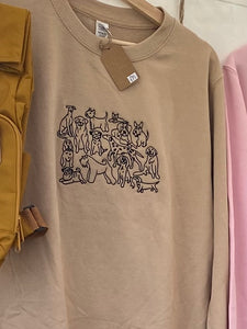 Dog Club Sweatshirt - Beige