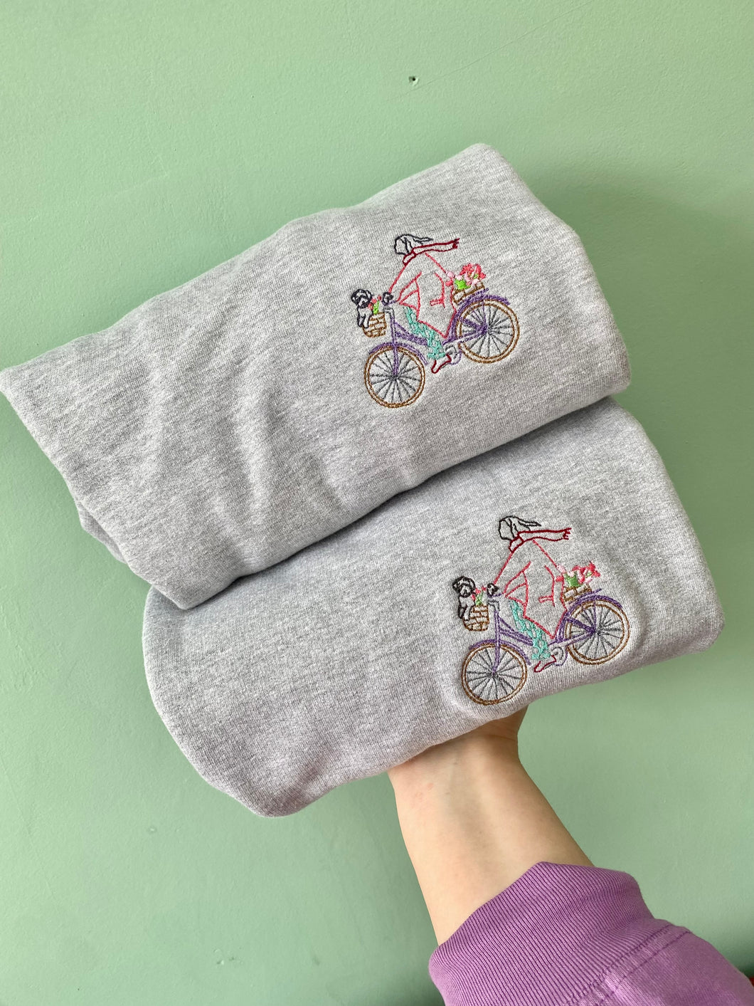 Dog Bicycle Sweatshirt