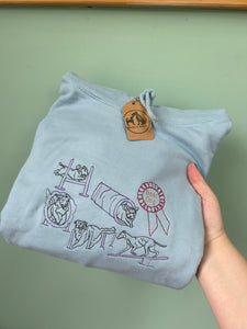Agility Dogs Hoodie - Sky Blue