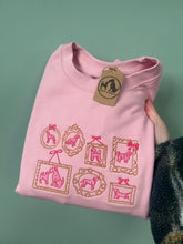 Load image into Gallery viewer, Pink Girly Dog Sweatshirt - Dog Gallery Wall Jumper for Dog Lovers
