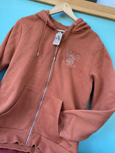 Load image into Gallery viewer, PRE-LOVED - Here to Pet all the Dogs -  Zip Up Hoodie - Orange
