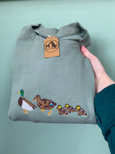 Load image into Gallery viewer, Mallard Duck Sweatshirt- cute little duck family gifts
