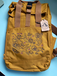 IMPERFECT intergalactic dogs backpack- yellow