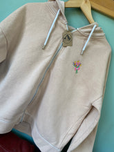 Load image into Gallery viewer, PRE-LOVED - Flower Bunch Zip Up Hoodie - Peach
