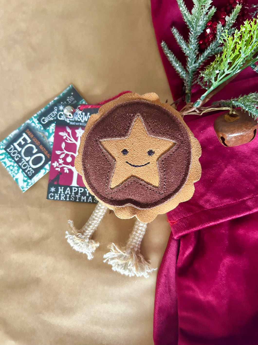 Merry the Mince Pie - Eco Dog Toy for Christmas