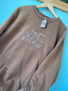 PRE-LOVED - Yeehaw Dogs sweatshirt - Brown