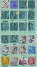 Load image into Gallery viewer, Spring Dog Breed Outline Backpack for Dog Lovers and Owners- colourful embroidered compact rucksack for your adventures
