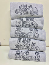 Load image into Gallery viewer, DOODLE STYLE SWEATSHIRT - Various Breeds- Dogs Sweatshirt - Embroidered sweater for dog lovers
