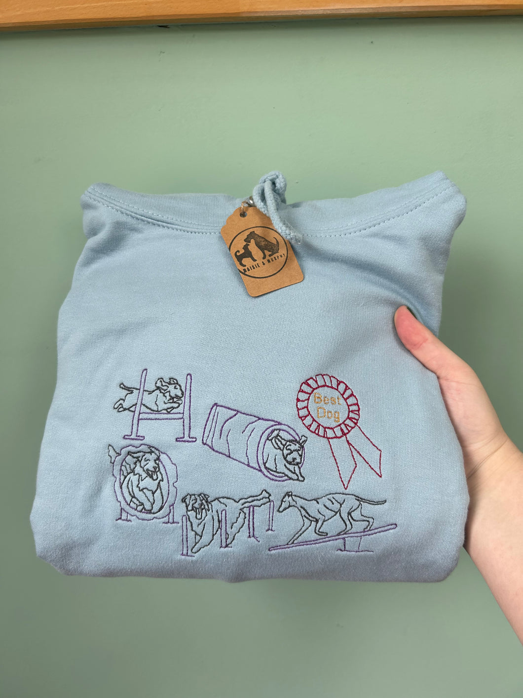 Agility Dogs Hoodie - Sky Blue