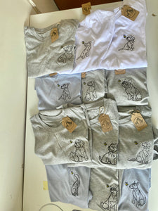 Various Breeds - Outline Bee Dog Breed T-Shirts