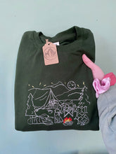 Load image into Gallery viewer, Camping / Campervan Dogs Sweatshirt for dog lovers and adventurers
