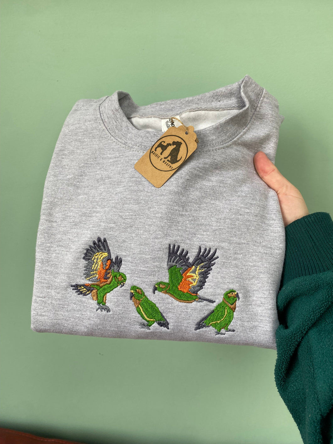 Kea Alpine Parrot Sweatshirt - Grey/ L