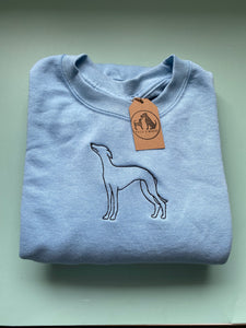 SILHOUETTE STYLE SWEATSHIRT - Various Breeds- Dogs Sweatshirt - Embroidered sweater for dog lovers