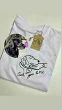Load image into Gallery viewer, Custom Just You &amp; Me Organic T-shirt - Personalised tee for dog lovers and owners
