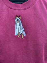 Load image into Gallery viewer, Halloween ANY BREED Ghost Dog Sweatshirt - For spooky season lovers.
