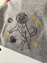 Load image into Gallery viewer, Intergalactic Dogs Sweatshirt - Space Golden Retriever
