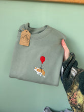 Load image into Gallery viewer, Dog Red Balloon Sweatshirt - Embroidered sweater for dog lovers
