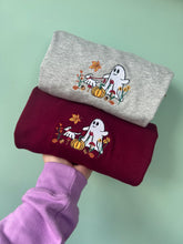 Load image into Gallery viewer, Autumn Dog Ghost Sweatshirt - For Halloween and cosy season.
