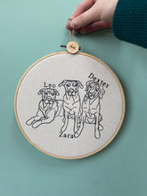 Load image into Gallery viewer, Custom Embroidered Decorative Hoop - Display your special memories in your home

