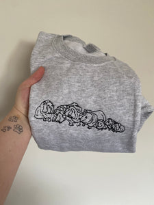 Guinea Pig Sweatshirt - GREY / M