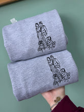 Load image into Gallery viewer, Custom Embroidered Human &amp; Pet Sweatshirt - For Animal Lovers
